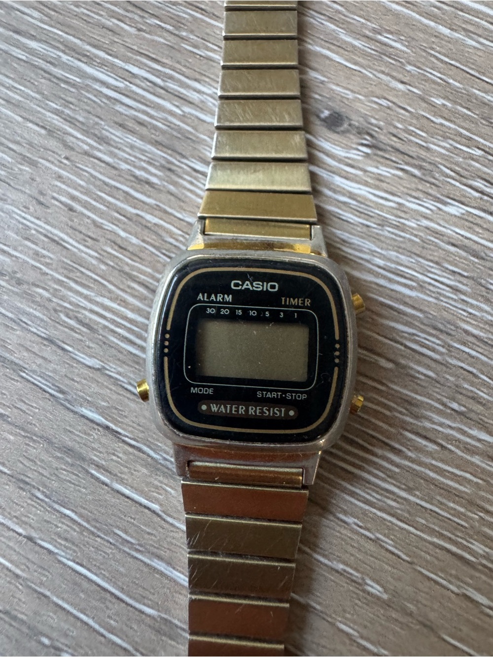 Casio women’s digital gold tone watch